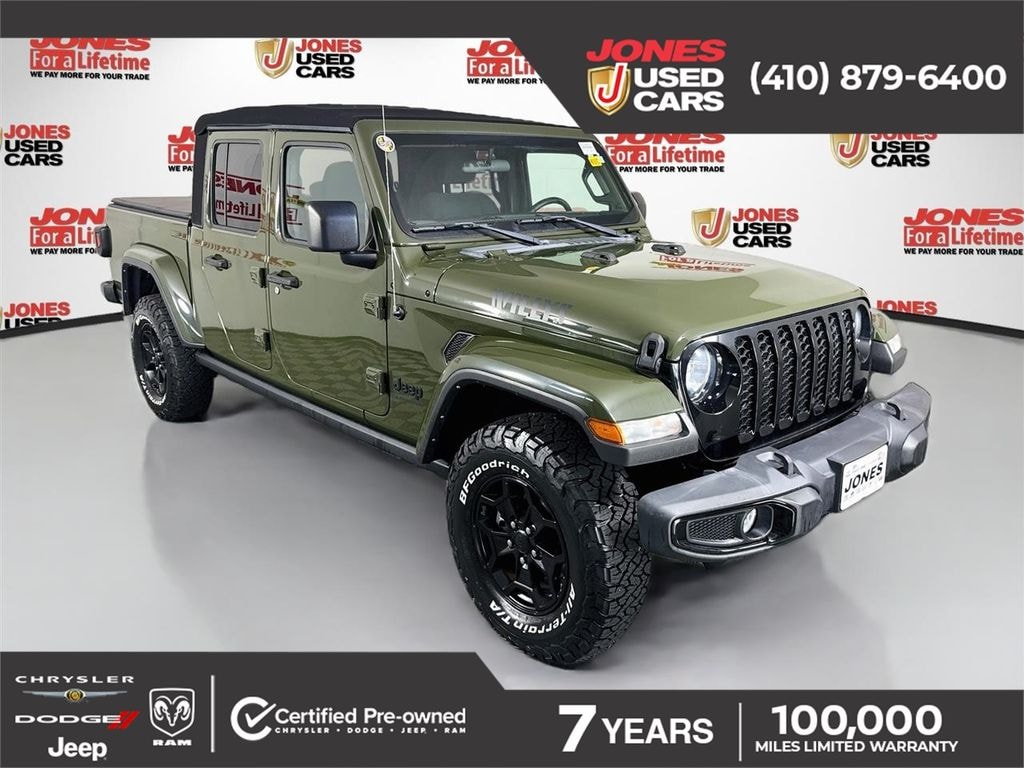 Certified 2022 Jeep Gladiator Willys Truck Crew Cab