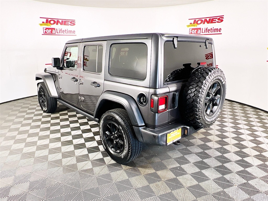 Certified 2021 Jeep Wrangler Unlimited Willys with VIN 1C4HJXDN9MW679820 for sale in Fallston, MD