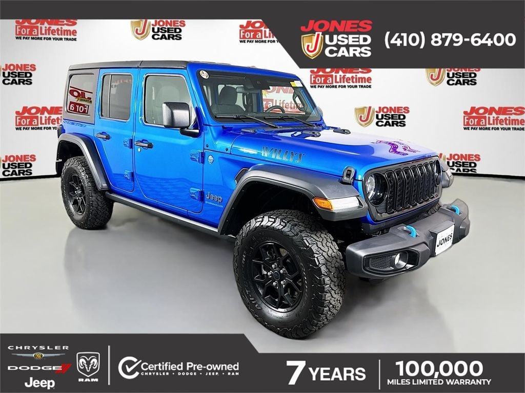Certified 2024 Jeep Wrangler 4xe Willys 4xe SUV