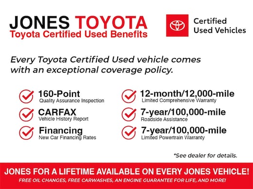 Certified Pre-Owned Toyota for Sale in Maryland - Jones Toyota