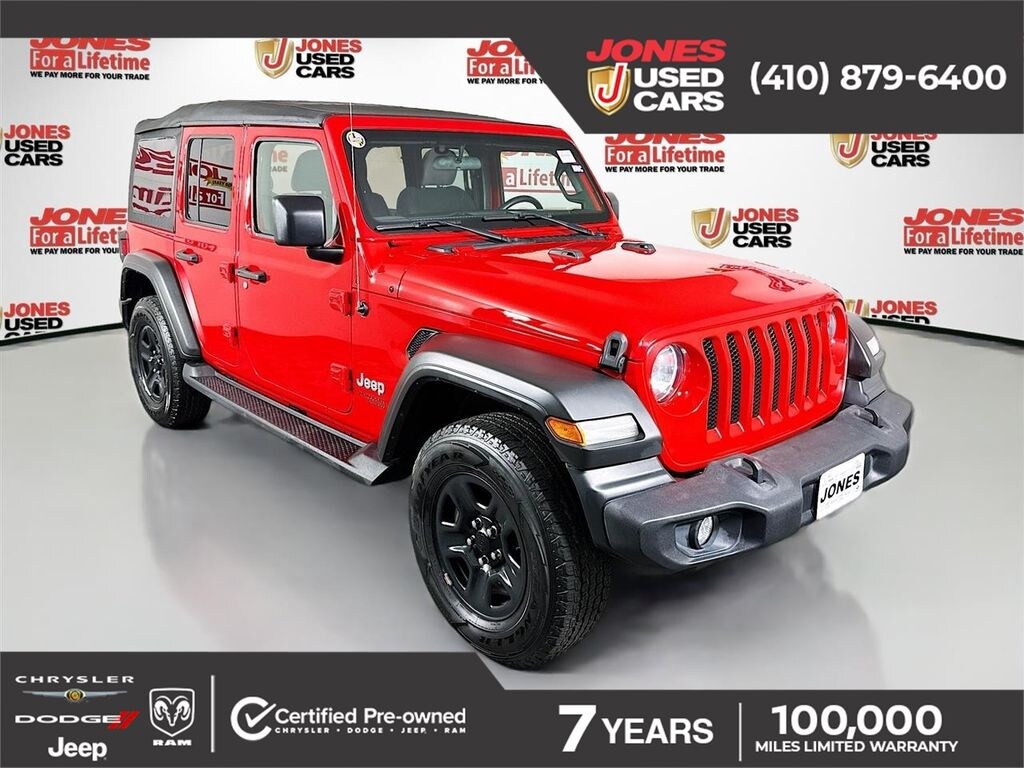 Certified 2021 Jeep Wrangler Unlimited Sport SUV