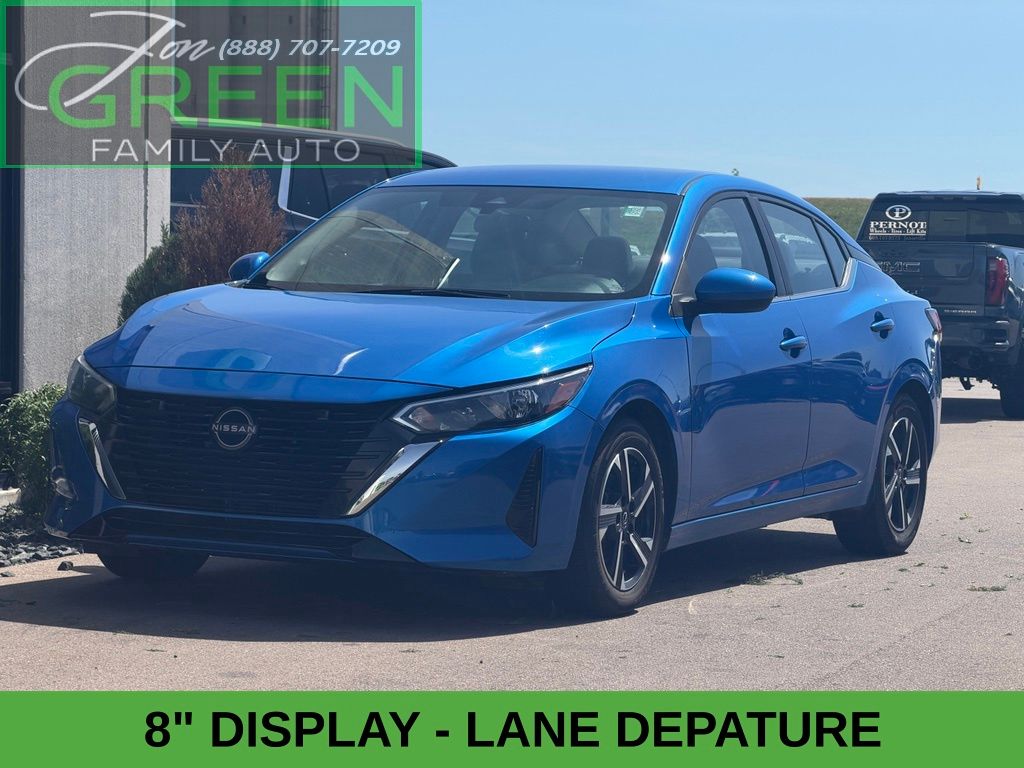 Electric Blue 2025 Nissan Sentra SV FWD Sedan Front-Wheel Drive Continuously Variable Transmission