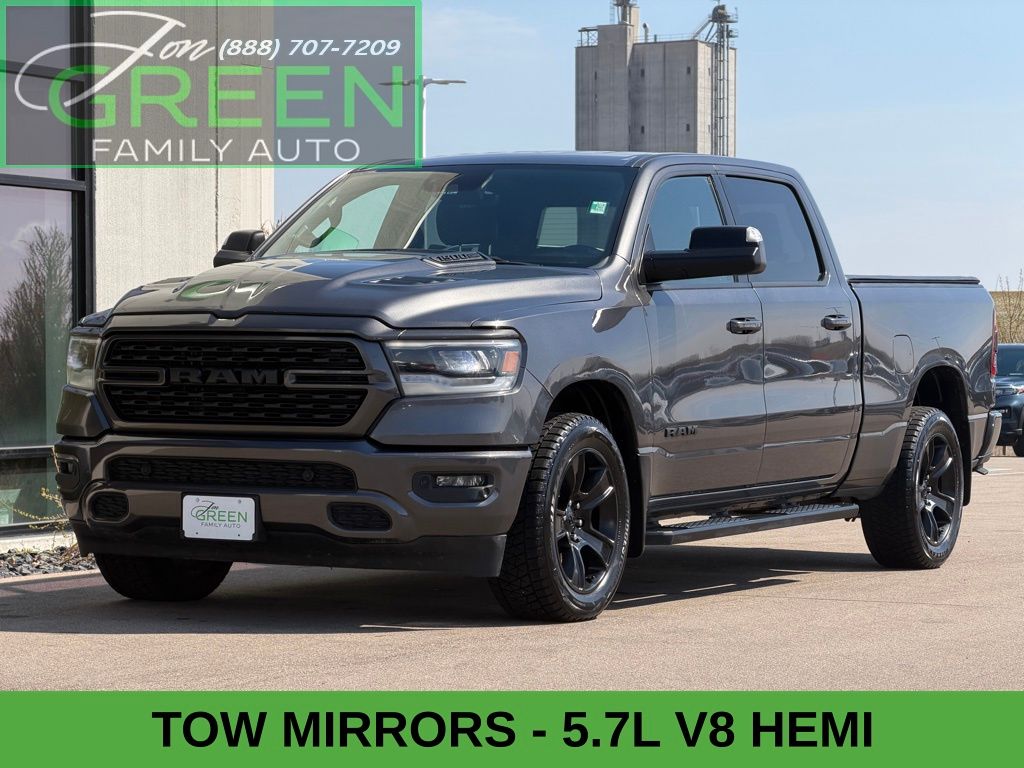 Gray 2022 RAM 1500 Sport Quad Cab 4WD Pickup Truck 8-Speed Automatic