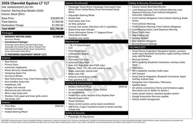 2026 Chevrolet Equinox LT - Photo 4