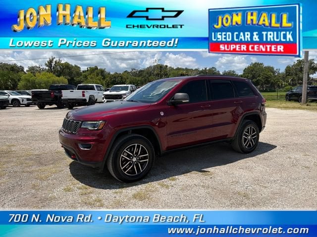 Used 2017 Jeep Grand Cherokee Trailhawk with VIN 1C4RJFLT3HC615780 for sale in Daytona Beach, FL