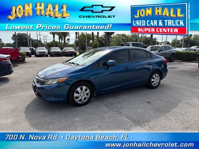 Used 2012 Honda Civic LX with VIN 2HGFB2F5XCH512272 for sale in Daytona Beach, FL