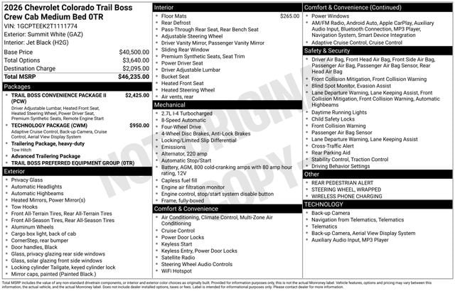 2026 Chevrolet Colorado Trail Boss - Photo 4