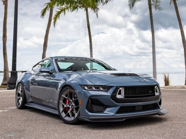 Ford Mustang RTR Spec 2 Parked in Front of Palm Trees