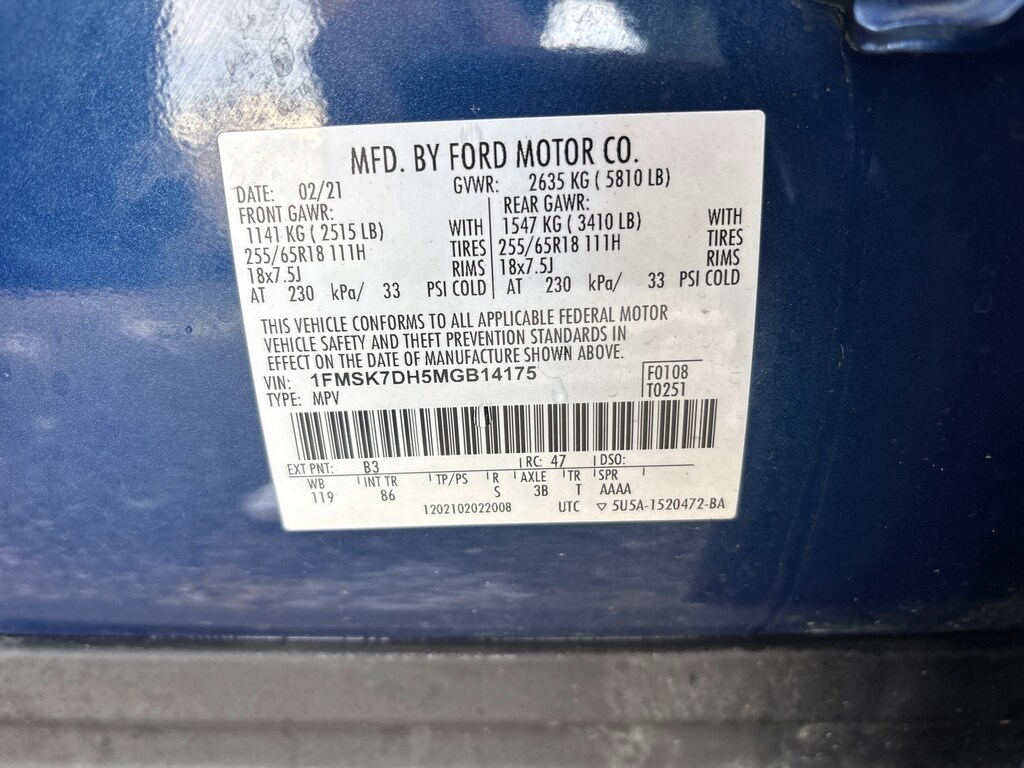 Certified 2021 Ford Explorer XLT SUV