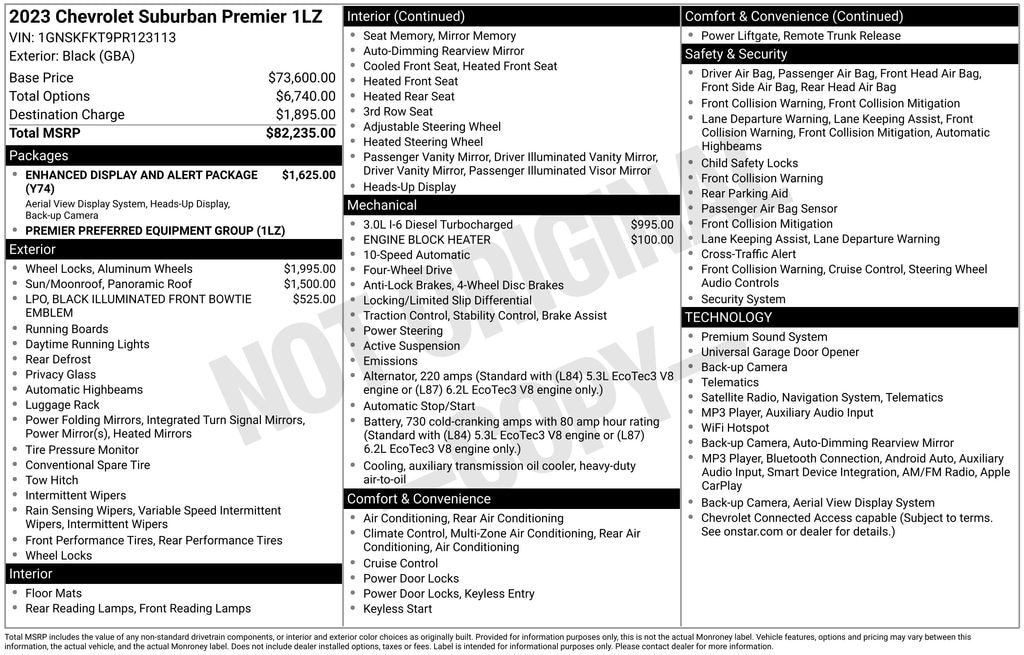 Used 2023 Chevrolet Suburban Premier SUV