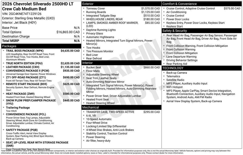 New 2026 Chevrolet Silverado 2500HD LT Truck