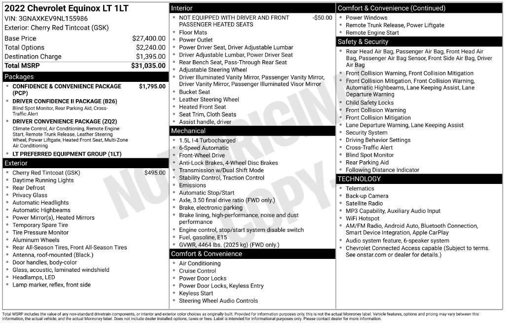 Used 2022 Chevrolet Equinox LT SUV