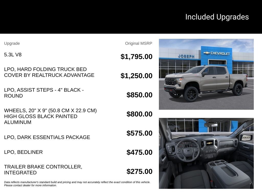 New 2026 Chevrolet Silverado 1500 Custom Trail Boss Truck