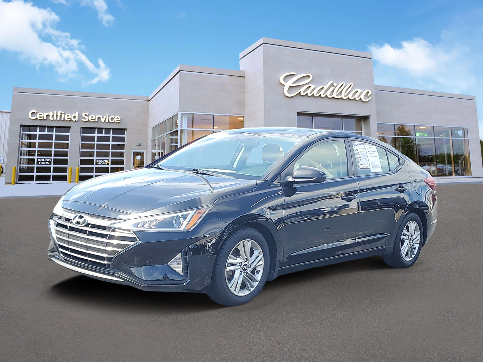 Used 2019 Hyundai Elantra Value Edition with VIN KMHD84LFXKU875384 for sale in Florence, KY