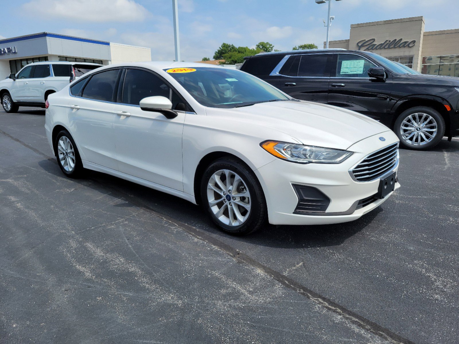 Used 2019 Ford Fusion SE with VIN 3FA6P0HD4KR172781 for sale in Florence, KY