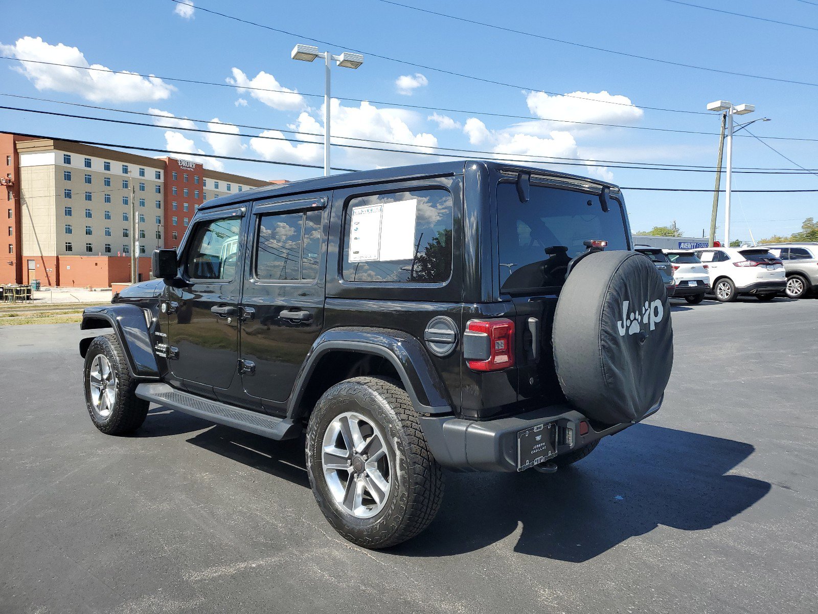 Used 2020 Jeep Wrangler Unlimited Sahara with VIN 1C4HJXEN4LW121872 for sale in Florence, KY