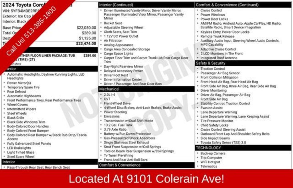 Used 2024 Toyota Corolla LE Sedan