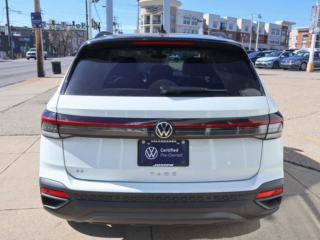 Certified 2025 Volkswagen Taos 1.5T SE Black SUV