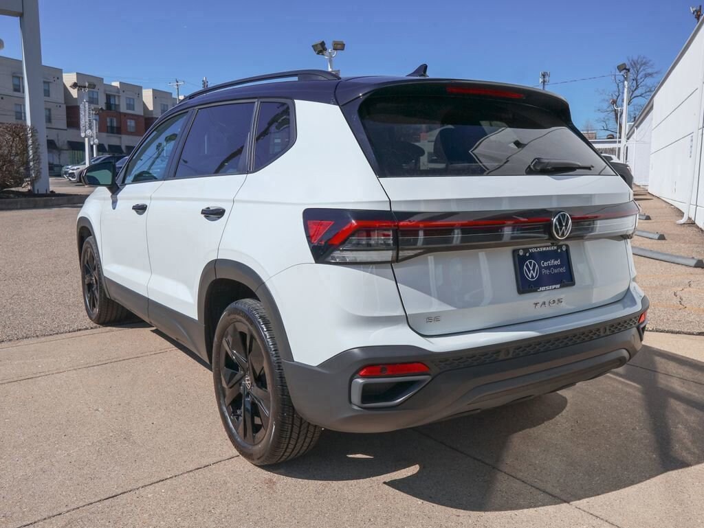 Certified 2025 Volkswagen Taos 1.5T SE Black SUV