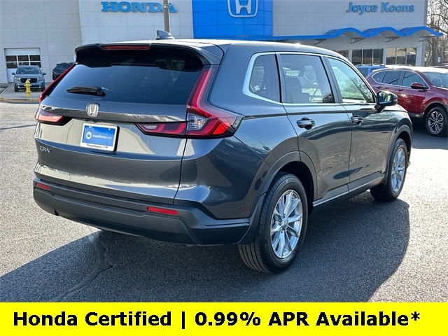 Certified 2025 Honda CR-V EX with VIN 2HKRS4H47SH443428 for sale in Manassas, VA