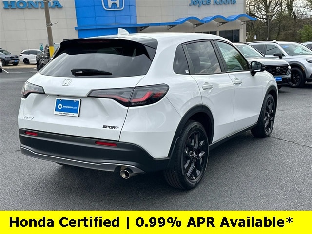 Certified 2025 Honda HR-V Sport with VIN 3CZRZ2H52SM729491 for sale in Manassas, VA