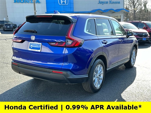 Certified 2025 Honda CR-V EX-L with VIN 2HKRS4H76SH416960 for sale in Manassas, VA