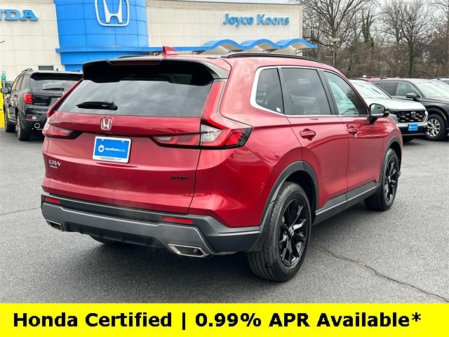 Certified 2025 Honda CR-V Sport with VIN 5J6RS6H57SL011318 for sale in Manassas, VA