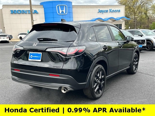 Certified 2025 Honda HR-V Sport with VIN 3CZRZ2H52SM768582 for sale in Manassas, VA