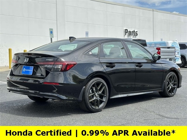 Certified 2025 Honda Civic Sport with VIN 2HGFE4F80SH326509 for sale in Manassas, VA