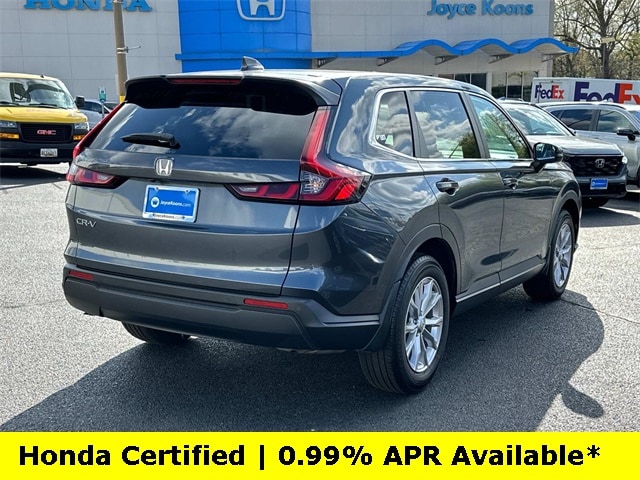 Certified 2025 Honda CR-V EX-L with VIN 2HKRS4H75SH444443 for sale in Manassas, VA