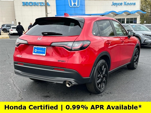 Certified 2025 Honda HR-V Sport with VIN 3CZRZ2H58SM721265 for sale in Manassas, VA
