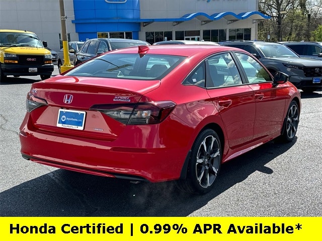 Certified 2025 Honda Civic Sport Touring with VIN 2HGFE4F85SH329924 for sale in Manassas, VA