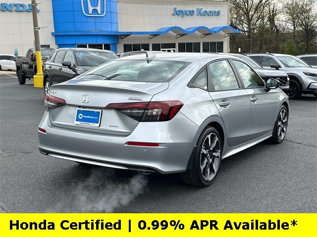 Certified 2025 Honda Civic Sport Touring with VIN 2HGFE4F87SH328774 for sale in Manassas, VA