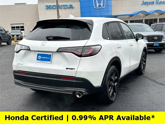 Certified 2025 Honda HR-V Sport with VIN 3CZRZ2H51SM702606 for sale in Manassas, VA