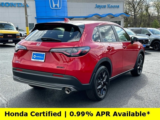 Certified 2025 Honda HR-V Sport with VIN 3CZRZ2H52SM720533 for sale in Manassas, VA