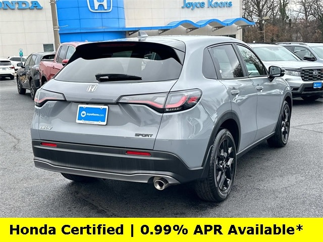 Certified 2025 Honda HR-V Sport with VIN 3CZRZ2H5XSM702751 for sale in Manassas, VA