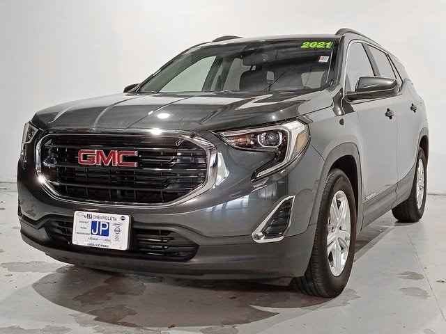 Used 2021 GMC Terrain SLE with VIN 3GKALMEV7ML384329 for sale in Peru, IL