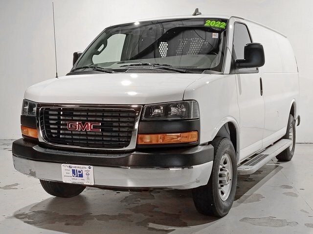 Used 2022 GMC Savana Cargo Work Van with VIN 1GTW7AFP5N1215245 for sale in Peru, IL