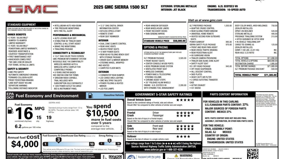 2025 GMC Sierra 1500 SLT - Photo 15