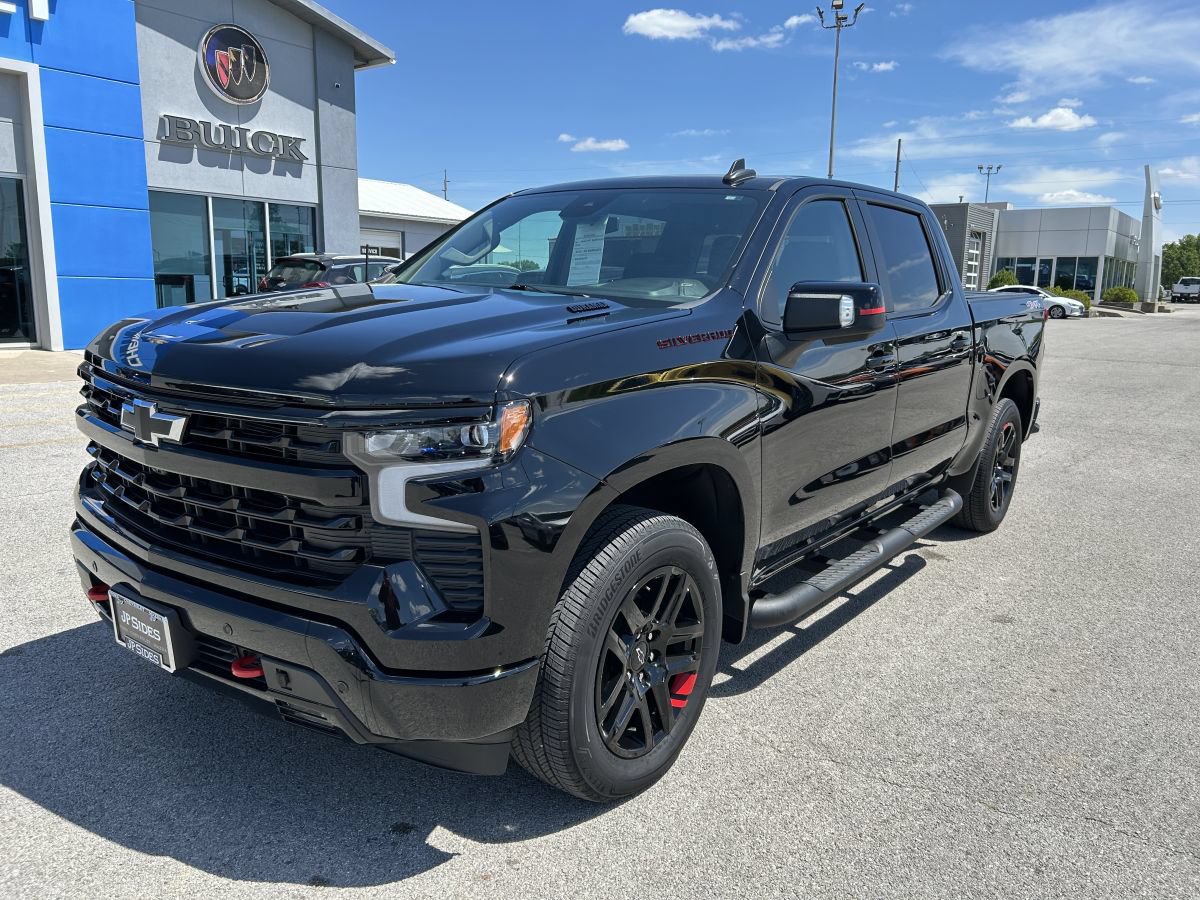 Black 2025 Chevrolet Silverado 1500 Pickup Truck Four-Wheel Drive Automatic