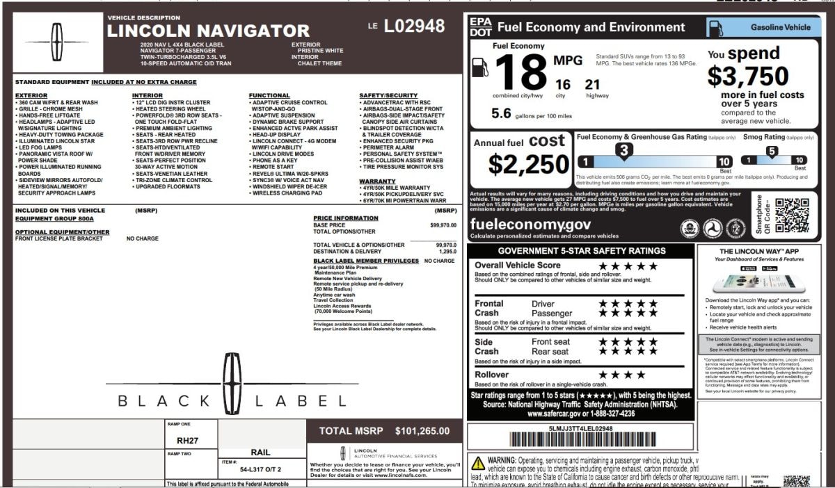 2020 Lincoln Navigator Black Label L - Photo 15