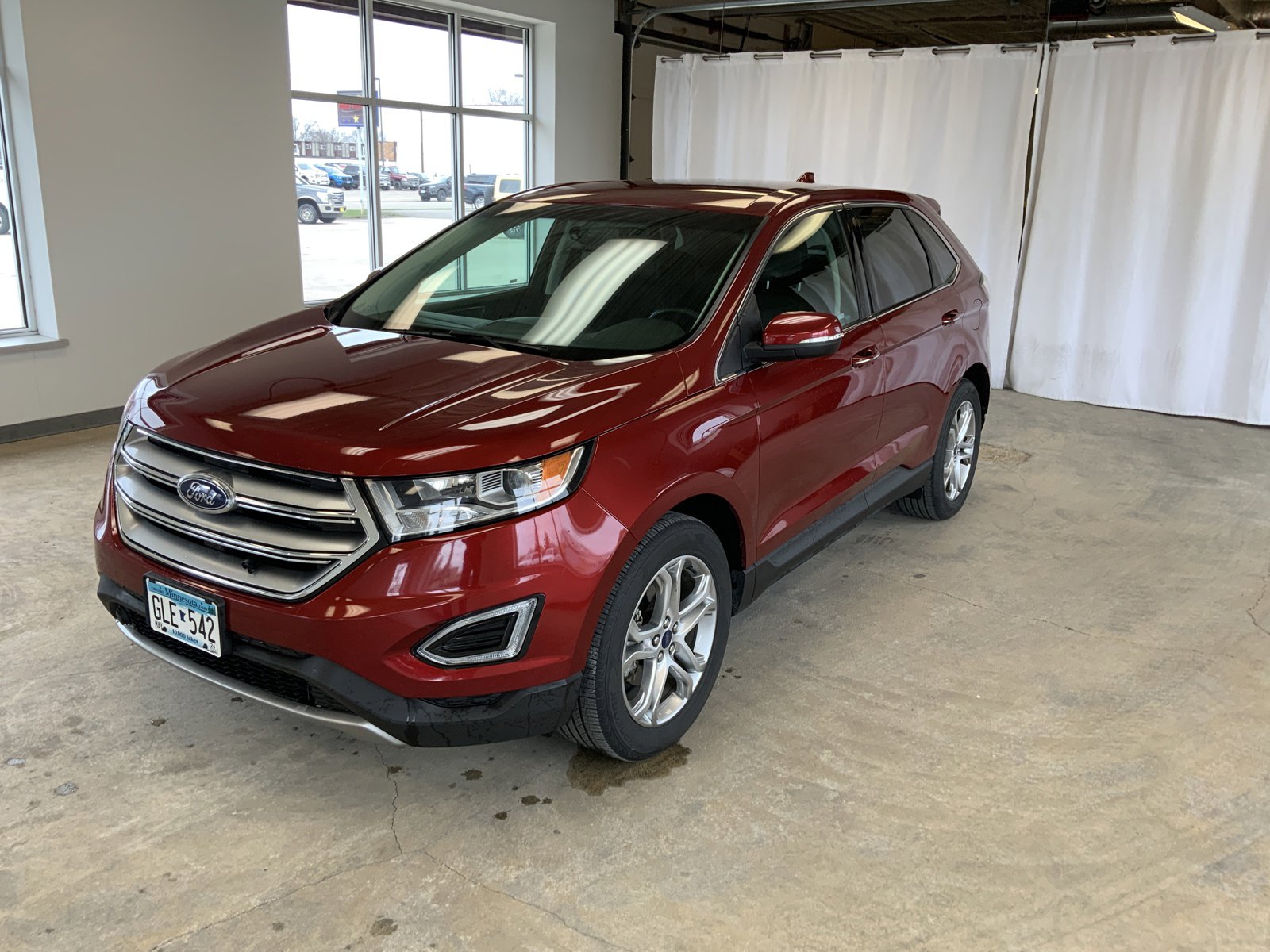 Used 2015 Ford Edge Titanium with VIN 2FMTK3K94FBB42276 for sale in Alexandria, Minnesota