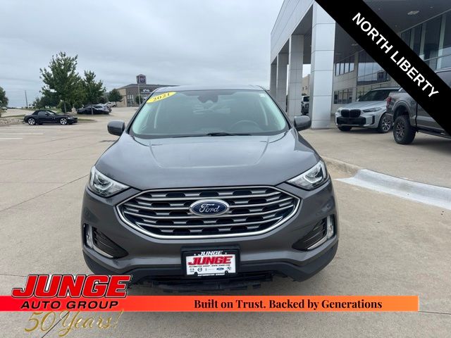Used 2021 Ford Edge SEL with VIN 2FMPK3J96MBA55494 for sale in North Liberty, IA