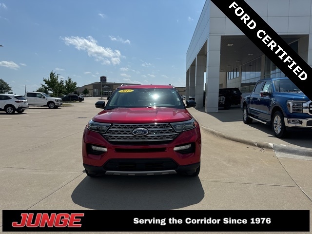 Certified 2021 Ford Explorer Limited with VIN 1FMSK8FH0MGA59590 for sale in North Liberty, IA