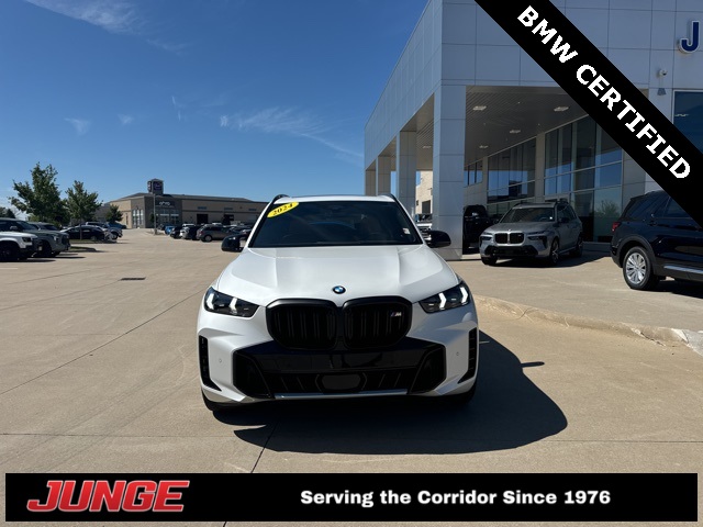 Certified 2024 BMW X5 M60i with VIN 5UX33EU07R9U55379 for sale in North Liberty, IA