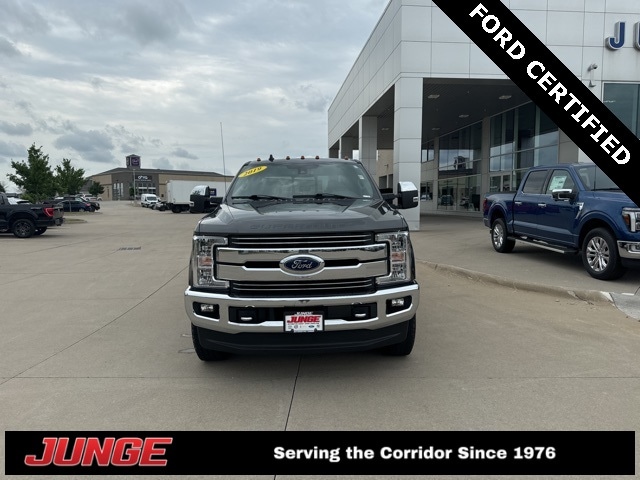 Certified 2019 Ford F-250 Super Duty Lariat with VIN 1FT7W2BT2KEF68398 for sale in North Liberty, IA