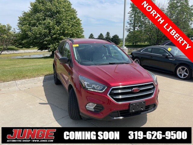 Certified 2018 Ford Escape SE with VIN 1FMCU9GD8JUA18394 for sale in North Liberty, IA