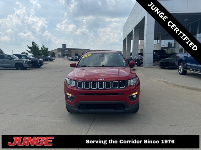 Used 2018 Jeep Compass Latitude with VIN 3C4NJDBB2JT314388 for sale in North Liberty, IA