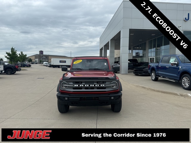 Certified 2023 Ford Bronco 4-Door Big Bend with VIN 1FMEE5BP1PLC08231 for sale in North Liberty, IA