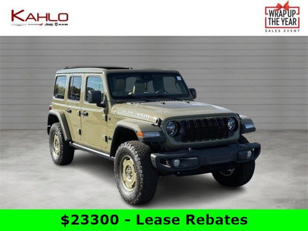 New 2025 Jeep Wrangler 4xe Willys 41 Sport Utility